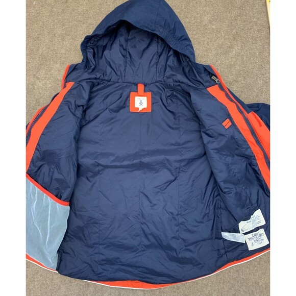 Lands End Jacket Boys M (10-12) Squall Waterproof Nylon Hooded Insulated Zip-Up - Picture 2 of 9